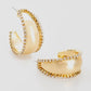 Violet & Brooks - Women's Retro Gold Hoop Earrings