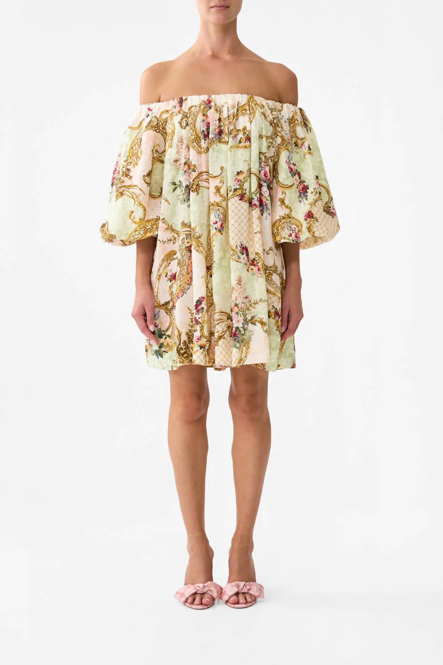 Camilla - Off Shoulder Puff Mini Dress