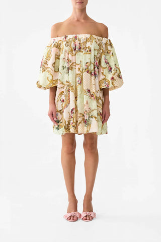 Camilla - Off Shoulder Puff Mini Dress