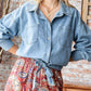 First Love - Plus Size Washed Denim Jacket
