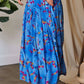 Trendsi - Davi & Dani Printed Smocking Waistband Ruffled Maxi Skirt
