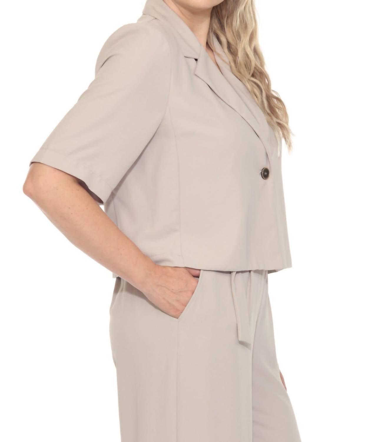 Joseph Ribkoff - One-button Short Blazer Jacket