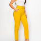 A.C.G. Los Angeles - Ankle Slim Fit Cigarette Pants With Belt