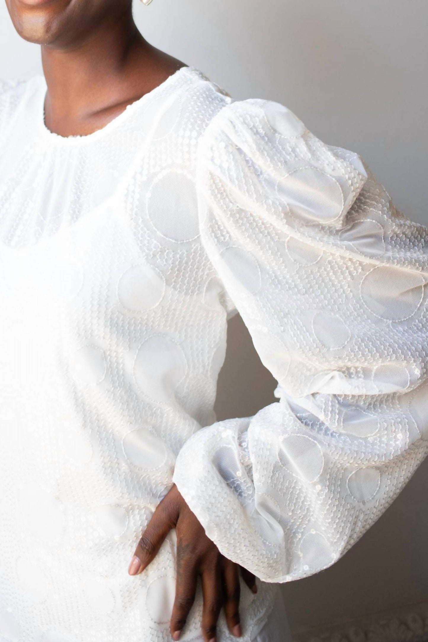 Eva Franco - Sheer Sequined Blouse