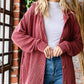 7Th Ray - Rib Button Down Side Pocket Shacket - Plus Size