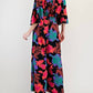 Easel - Half Sleeves V Neck Printed Romper