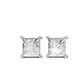 Aamiaa - Women's Princess Shape 4 Prong Push Back Studs