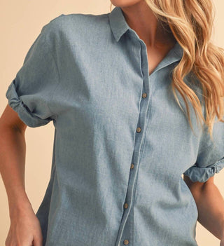 Aemi + Co - Raelee Button Down Collared Shirt