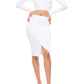 Kendall + Kylie - Compact Overlap Pencil Skirt