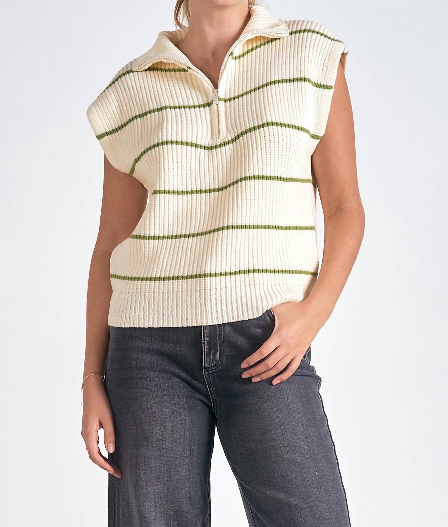 Elan - Zip Front Sweater Vest