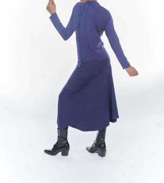 Matthildur - Emilia Contrast Stitching Long Sleeve Top