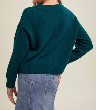 Wishlist - Brushed Relaxed Crop Sweater