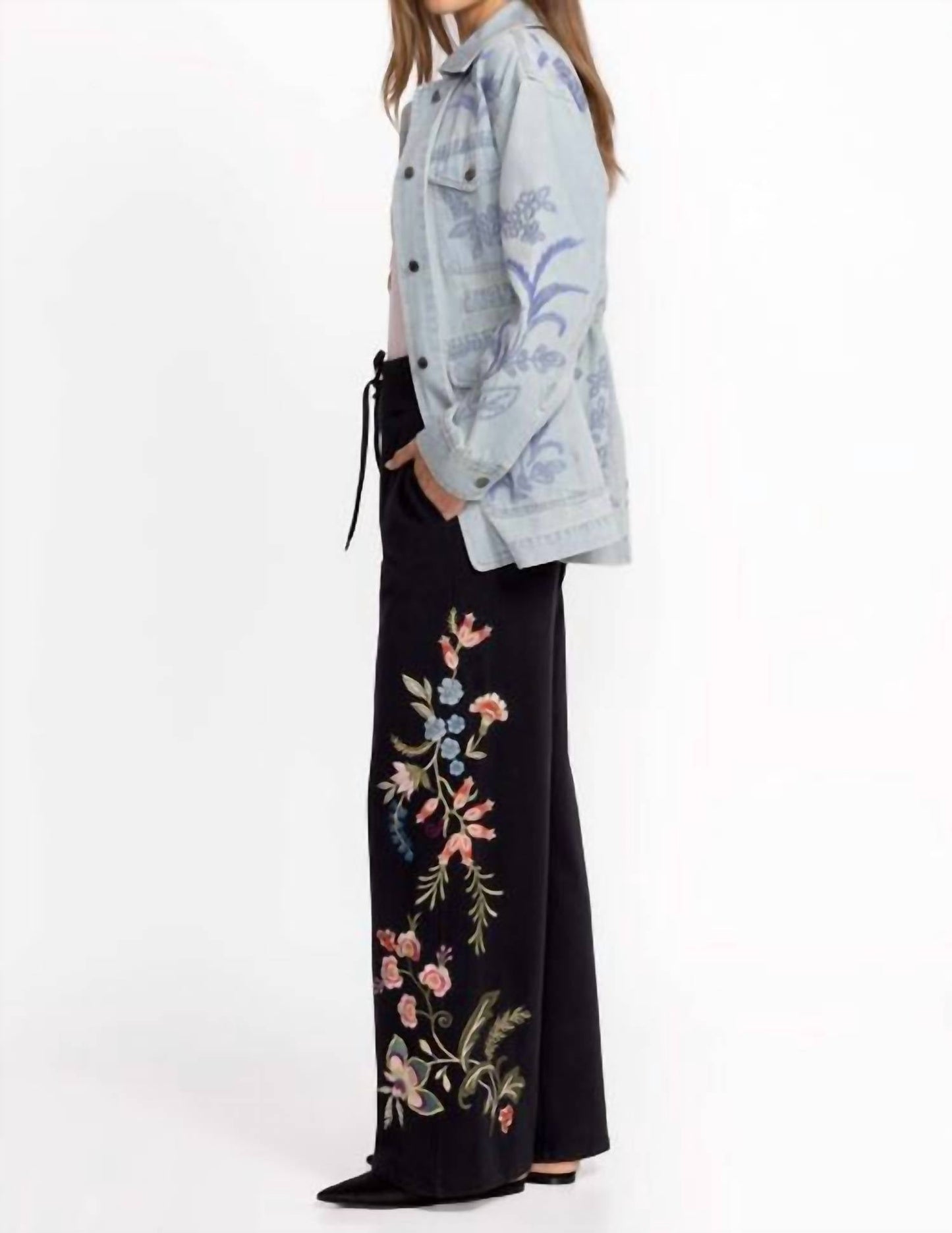 Johnny Was - FRENCH TERRY SEAMED PANT