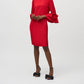 Joseph Ribkoff - Satin Ruffle Sleeve Straight Dress