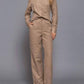 Active Basic - Suede Straight Leg Pants