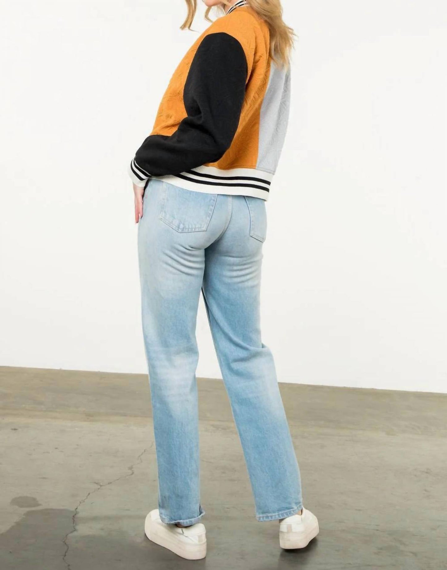 Thml - Colorblock Button Up Jacket