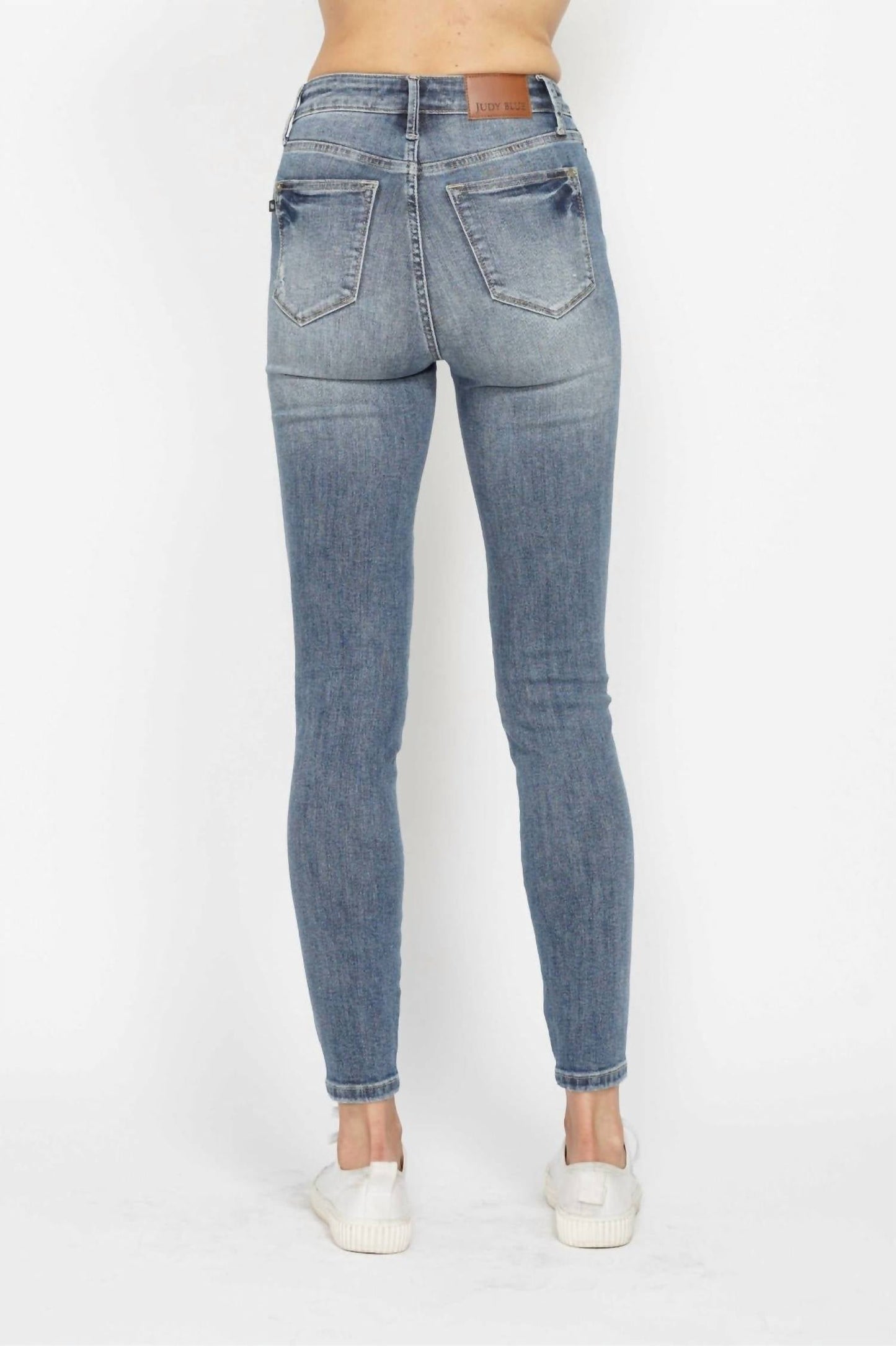 Judy Blue - High Waist Tummy Control Contrast Wash Skinny Jeans