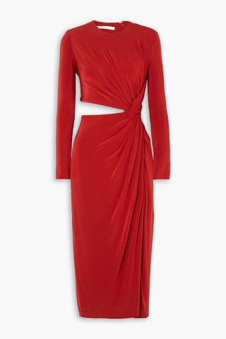 Jason Wu - Long Sleeve Jersey Dress With Cut Out Detail