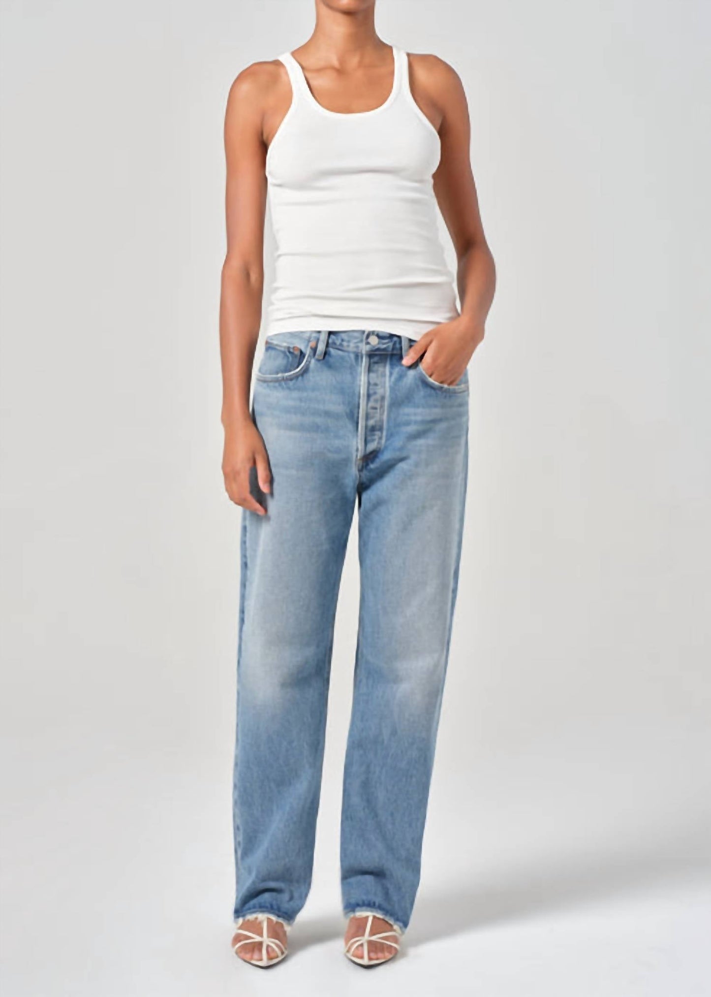 Agolde - Fran Low Slung Straight Jeans