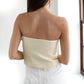 2.7 August Apparel - Tweed Strapless Top
