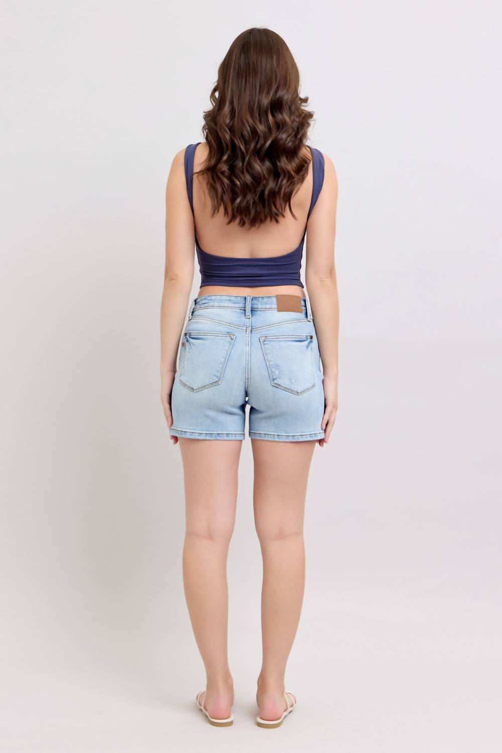 Judy Blue - Mid Rise Dad Shorts