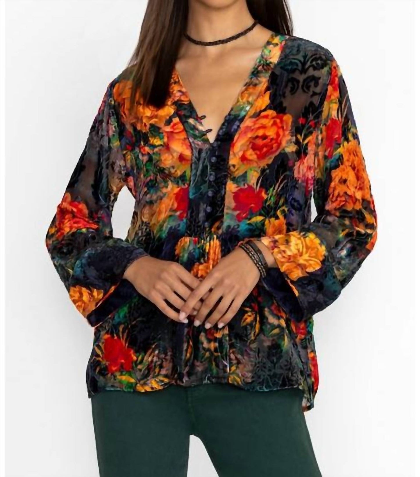 Johnny Was - BOTINA BURNOUT BLOUSE