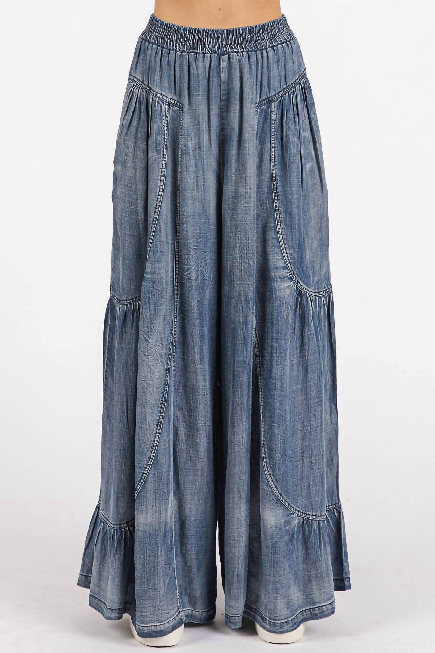 Mittoshop - Tencel Wide Leg Pants