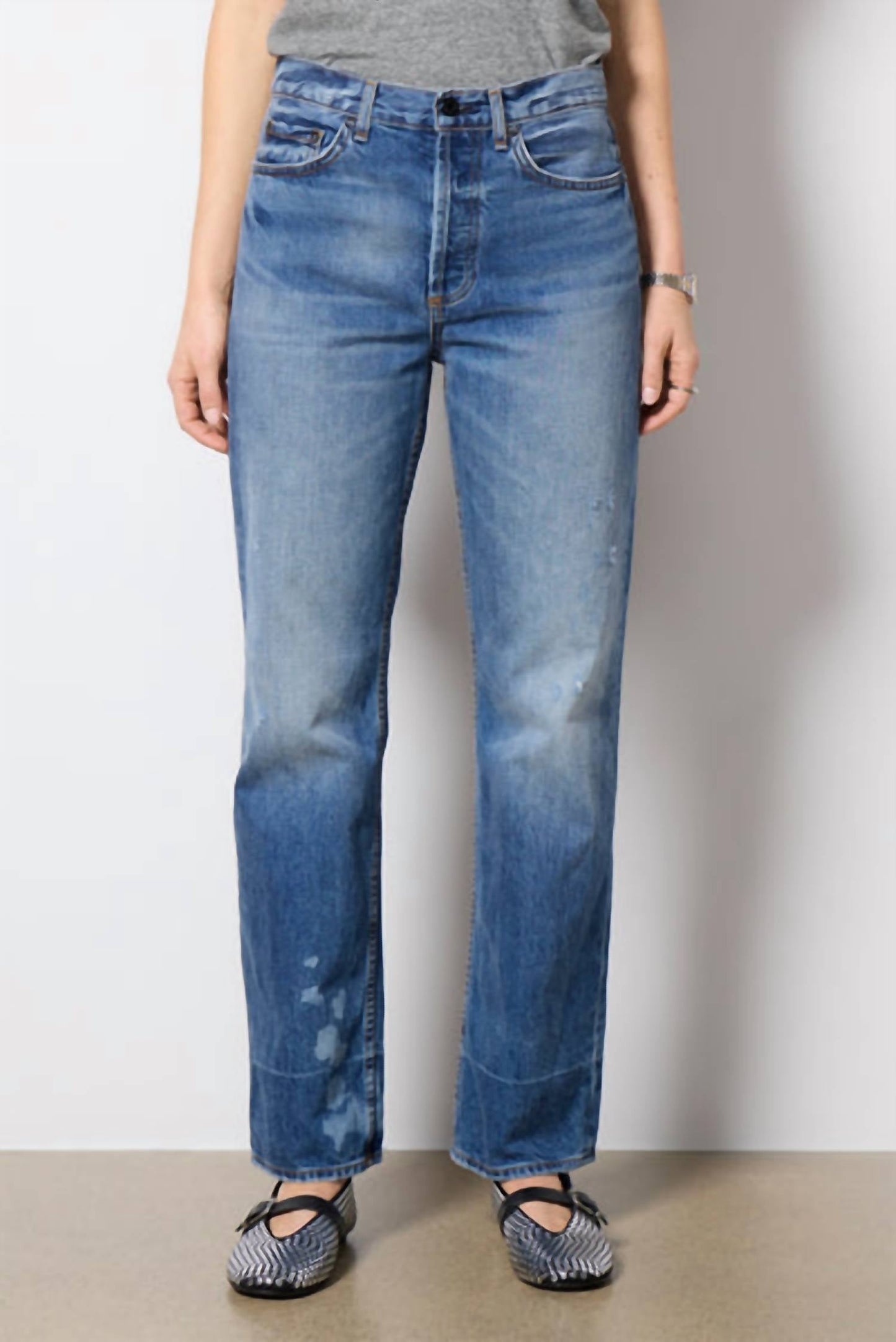 Askk Ny - Rosebowl High-rise Straight Leg Jean