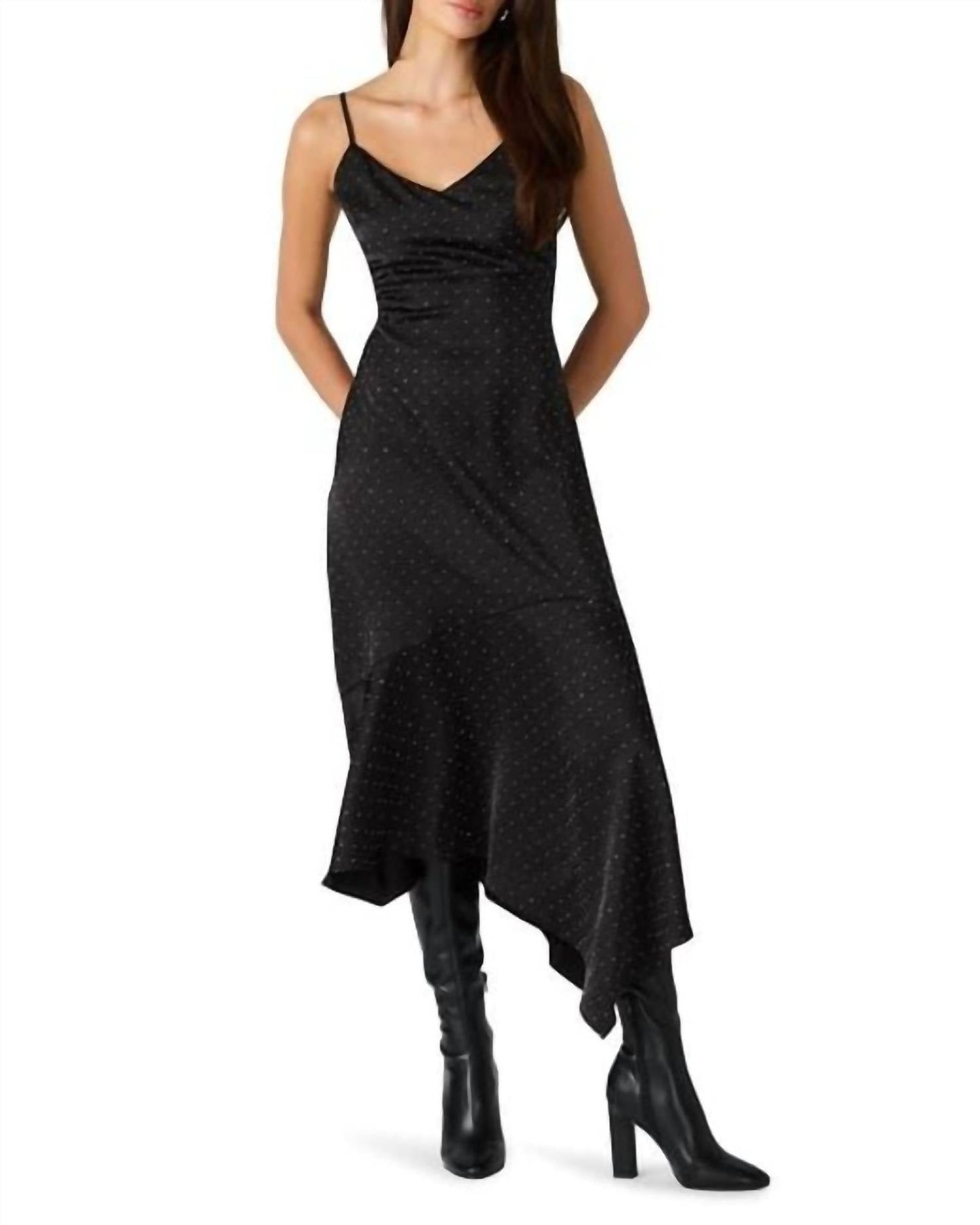 Steve Madden - Lucille Asymmetrical Midi Dress