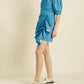 Aureum - Ruched Sash Mini Dress