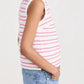 2.7 August Apparel - Fringe Striped Top
