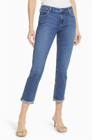 Paige - Women's Brigitte Raw Hem Cuff Slim Boyfriend Jeans