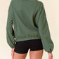 Doe And Rae - Puff Long Sleeve Bottom Elastic Oversized Top