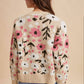 Anniewear - Boucle Floral Cardigan