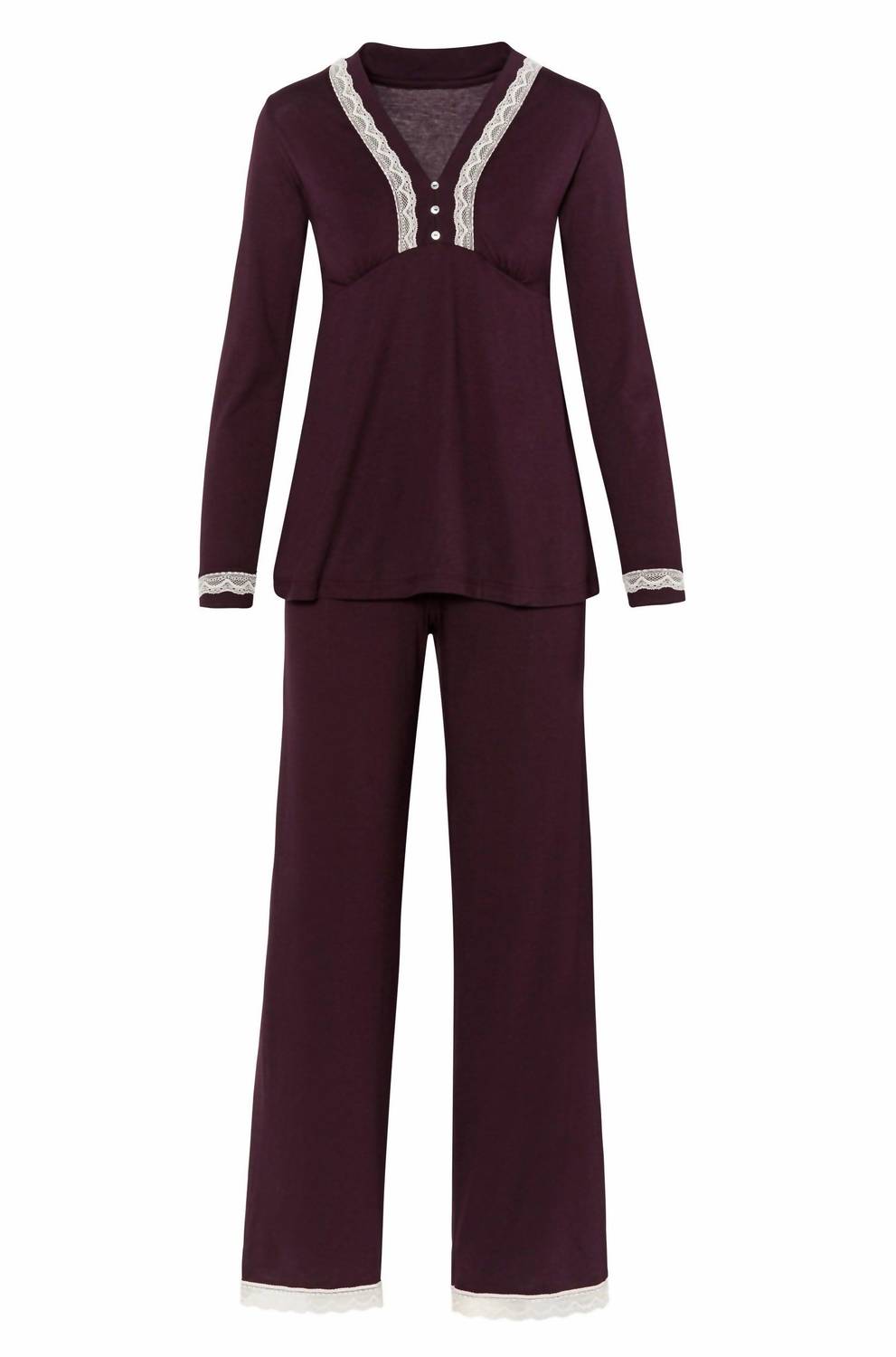 Twelve Eighty Eight - Alissa Long Sleeve Pullover Top Pajama Set