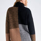Elan - Colorblock Turtle Neck Sweater