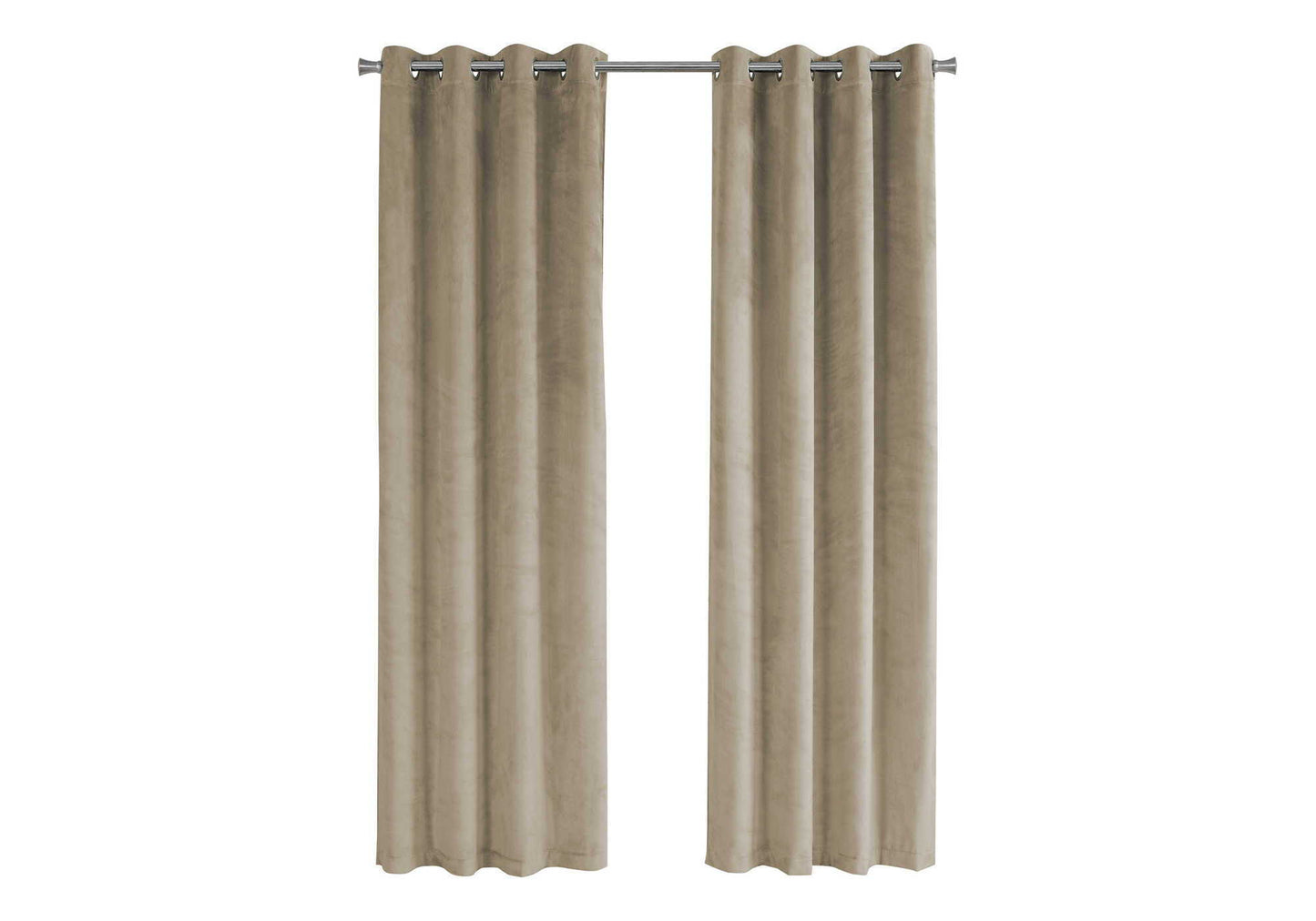 2 Pieces Set Room Darkening Curtain Panels with Grommet