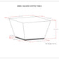 Abba - Square Coffee Table - Cognac Brown