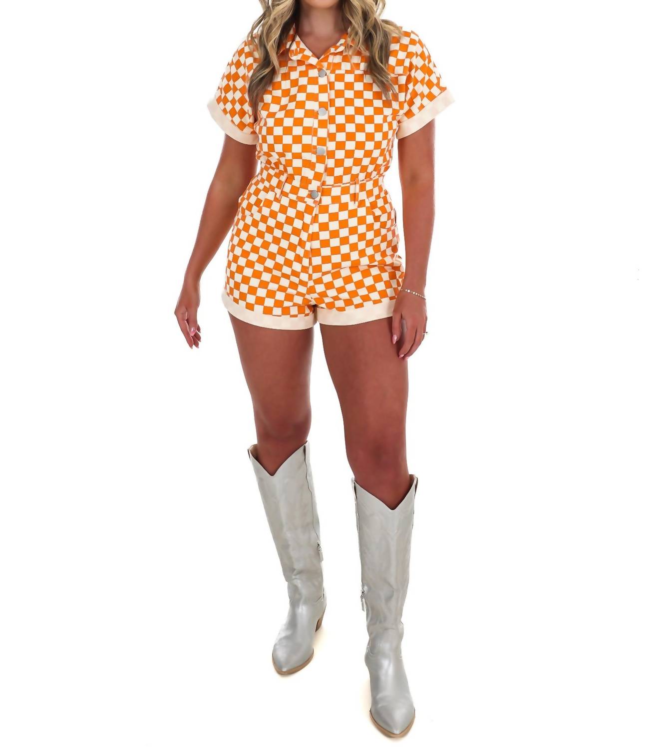 Day + Moon - Gameday Fit Check Denim Romper