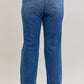 Judy Blue - Women's Wide Leg Double Button Jeans
