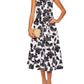 Carolina Herrera - Women's Floral Halter Tie Waist Midi Dress