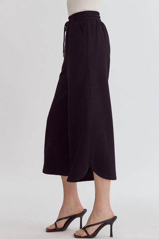 Entro - Textured Cropped Pants