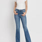 Vervet By Flying Monkey - High Rise Slant Hem Flare Jeans