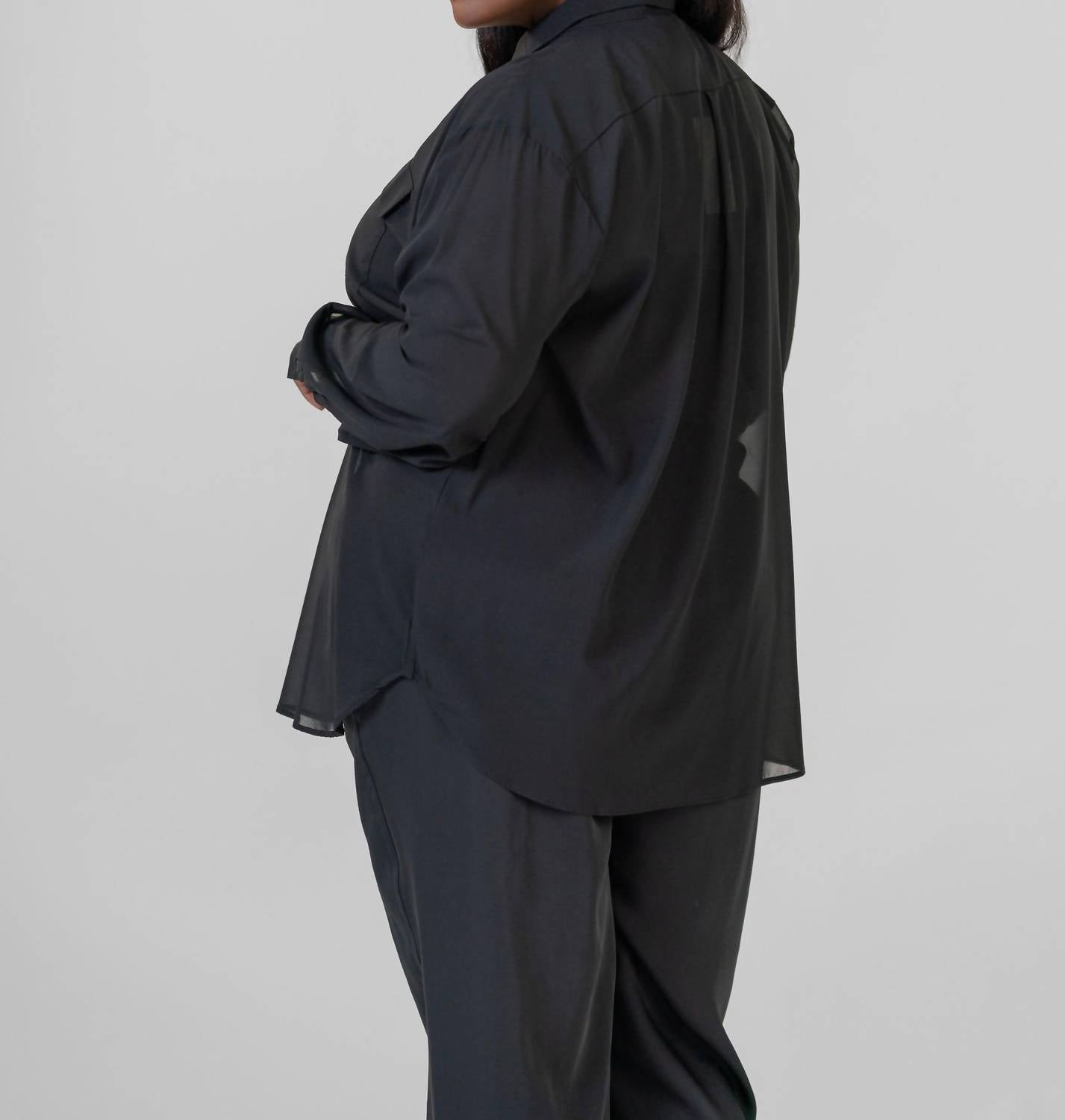 Nouvelle / Silk95Five - Monte Carlo Chiffon Shirt - Plus