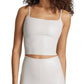 Commando - Faux Leather Cropped Cami Top