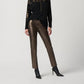 Joseph Ribkoff - Metallic Faux Leather Slim Fit Pull-On Pants