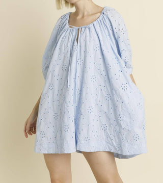 Aureum - Women's Eyelet Baby Billowy Romper