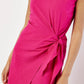 Apricot - WRAP & KNOT COTTON MIDI DRESS