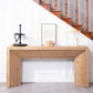62" Modern Rustic Console Table – Solid-Look Engineered Wood Entryway Table