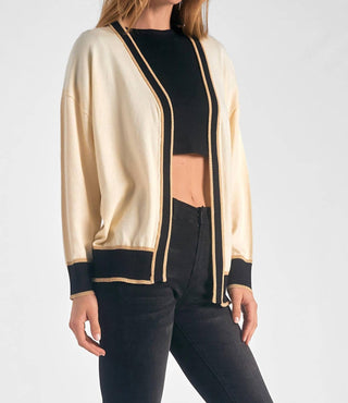 Elan - Border Detail Cardigan